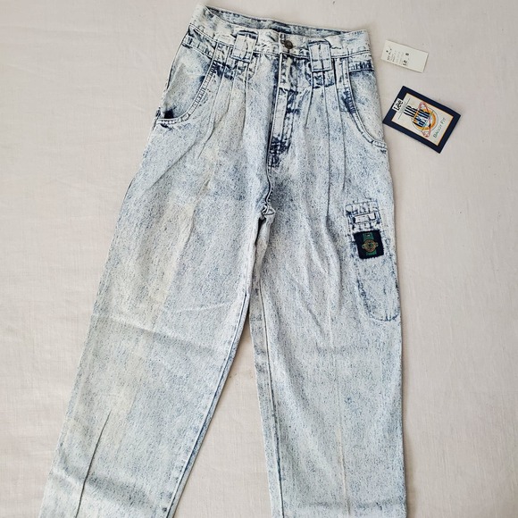 Deadstock Lee Acid High Waist Jeans kids 12 SLIM - Picture 3 of 11